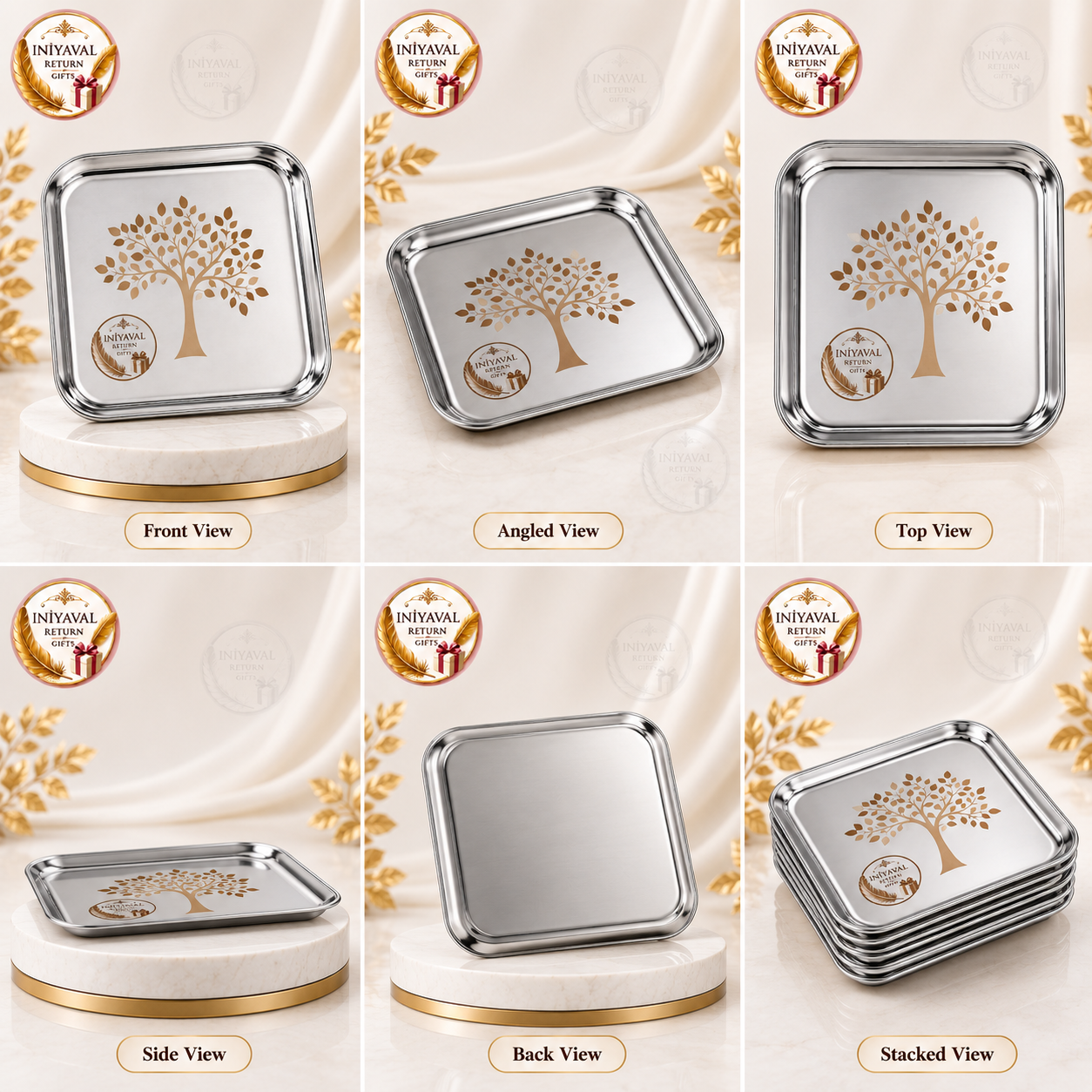 Square Steel Plate With Laser Engraving 2